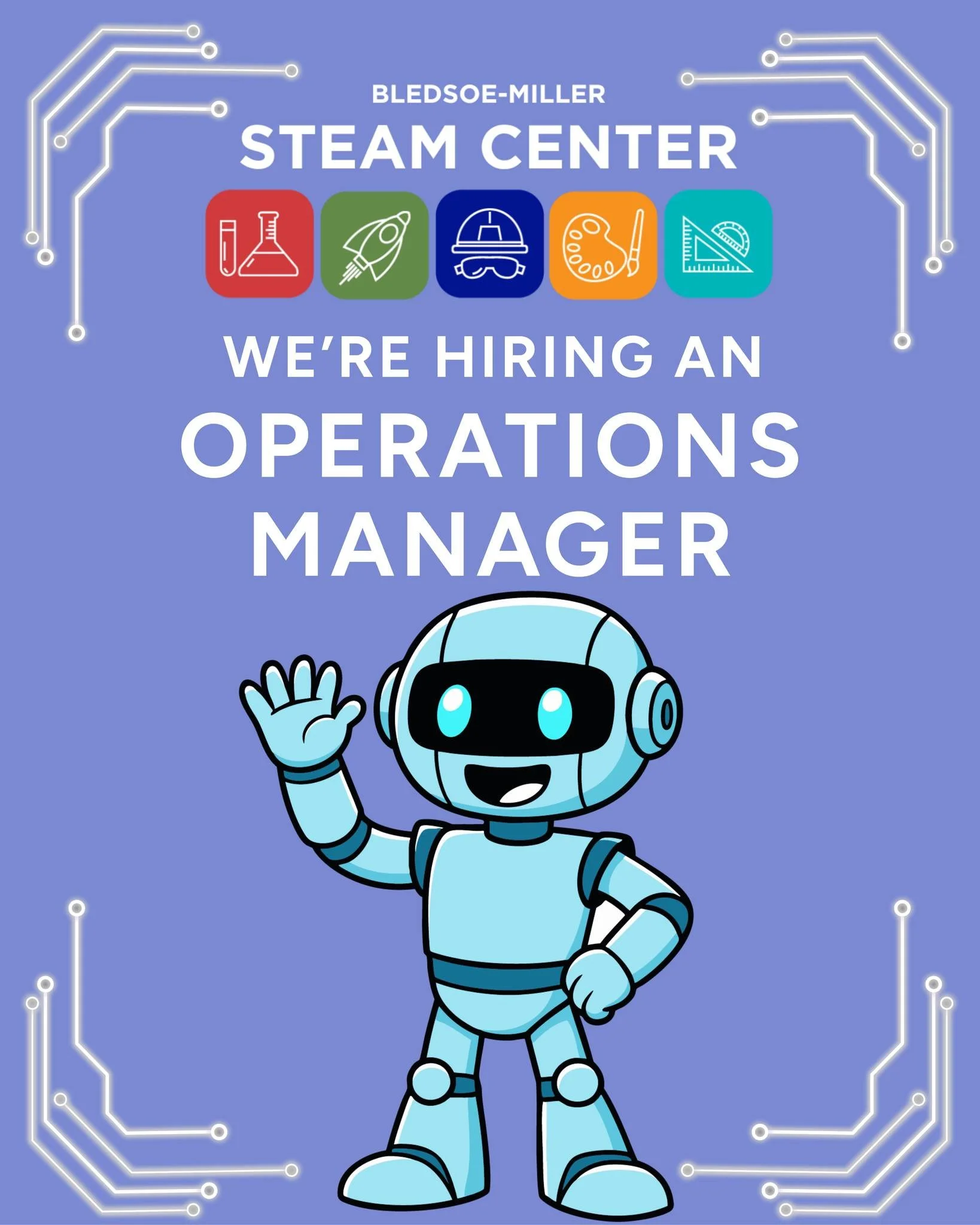 📣 We&rsquo;re hiring an Operations Manager for the new @wacosteamcenter!

This full-time role oversees day-to-day operations, logistics, and guest experience at Waco&rsquo;s newest hands-on learning hub.

If you&rsquo;re organized, detail-oriented, 