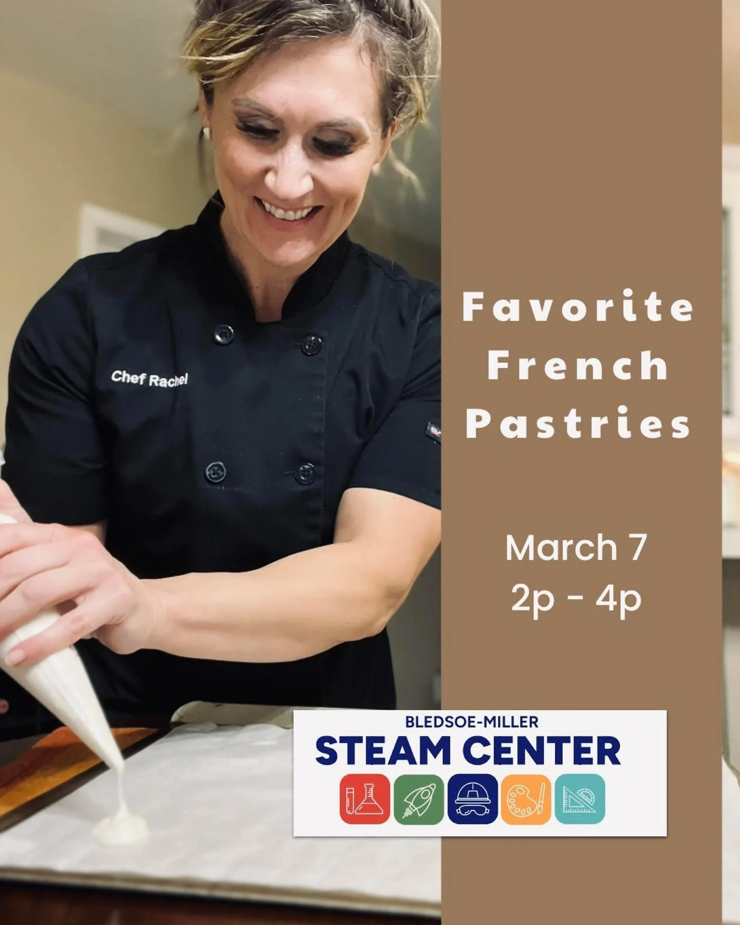 Chef Rachel Solano is teaching our next culinary class at the @wacosteamcenter, don&rsquo;t miss out! Register online today and be part of this amazing learning experience. Link in bio. #waco #wacotx #learn #steam #stem