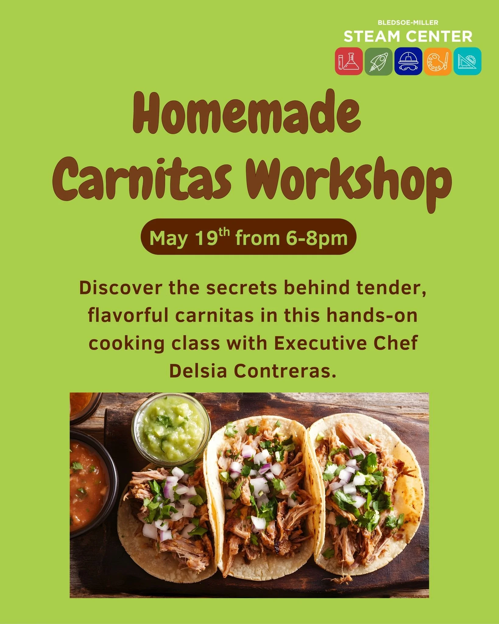 🍖✨ Slow-cooked, crispy, and packed with flavor

Learn how to make authentic carnitas with Executive Chef Delsia Contreras of @mclennancommunitycollege Continuing Education.

You&rsquo;ll master seasoning, slow-cooking techniques, and that perfect cr