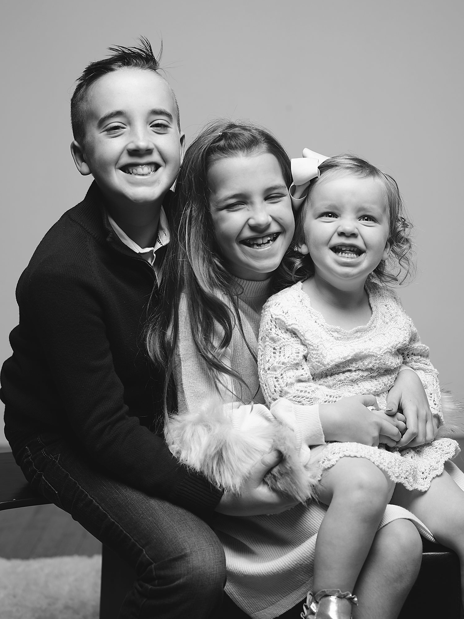 Studio portrait of kids in Dallas