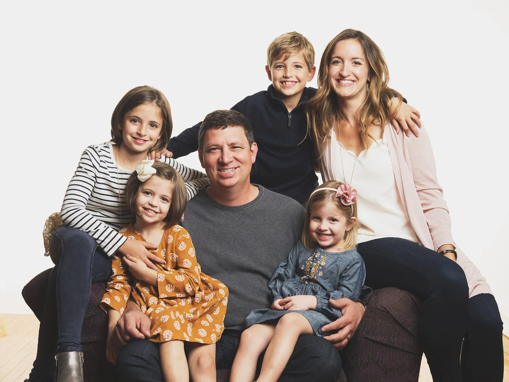 Portrait of a family in our downtown Dallas studio
