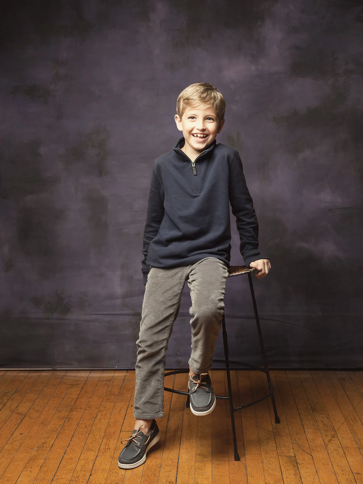 Portrait of a boy taken at our studio
