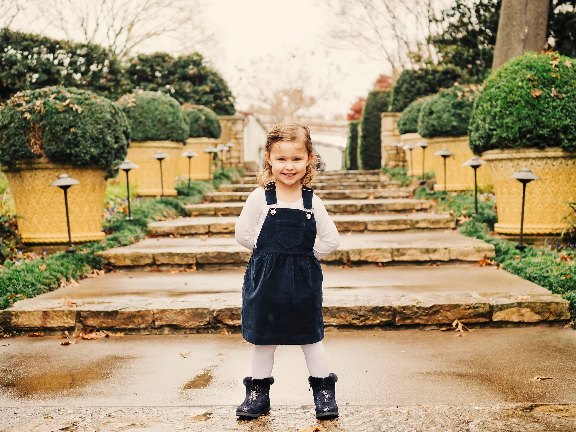 Portrait of a girl at The Dallas Arboretum