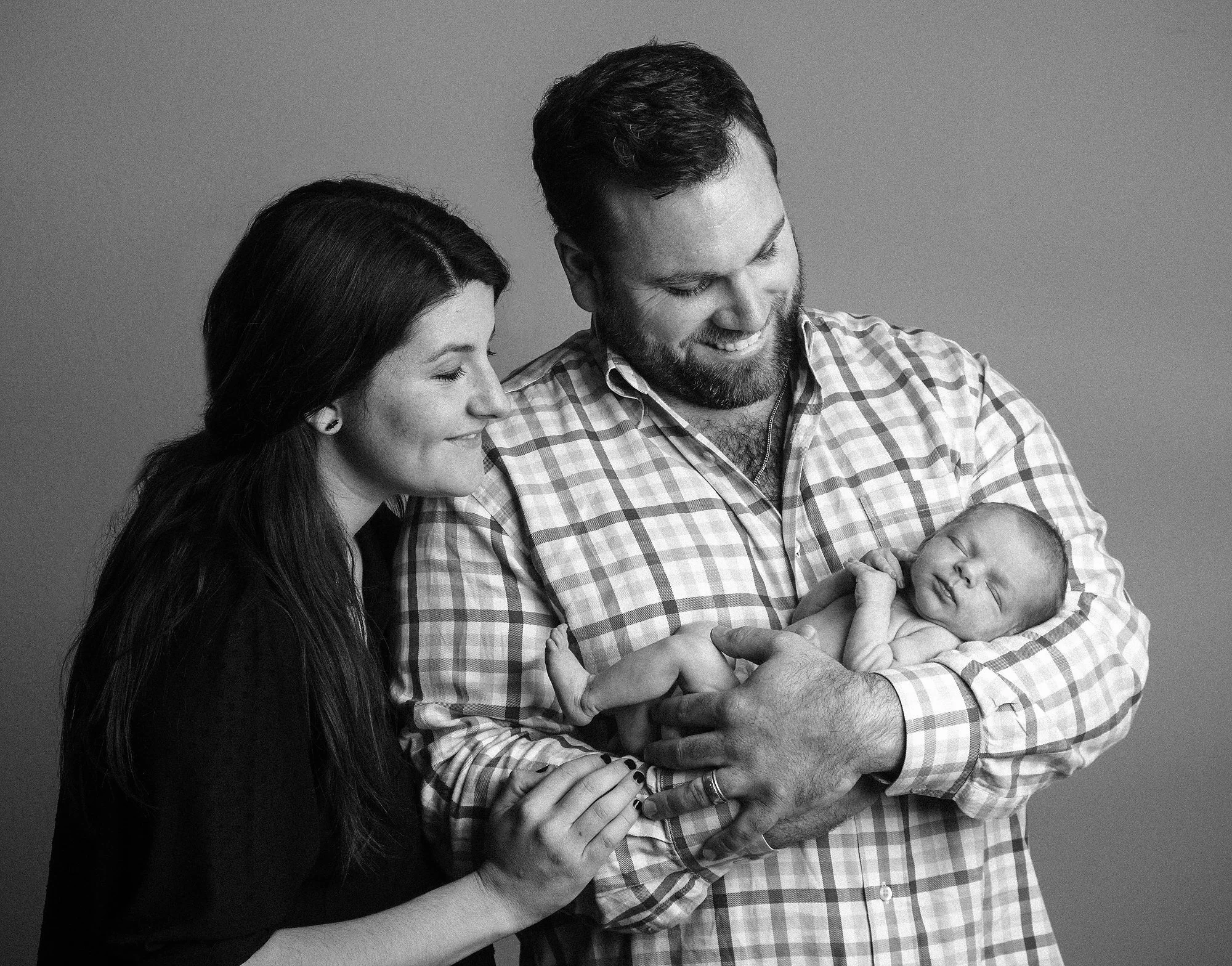 Portrait of a family at our studio