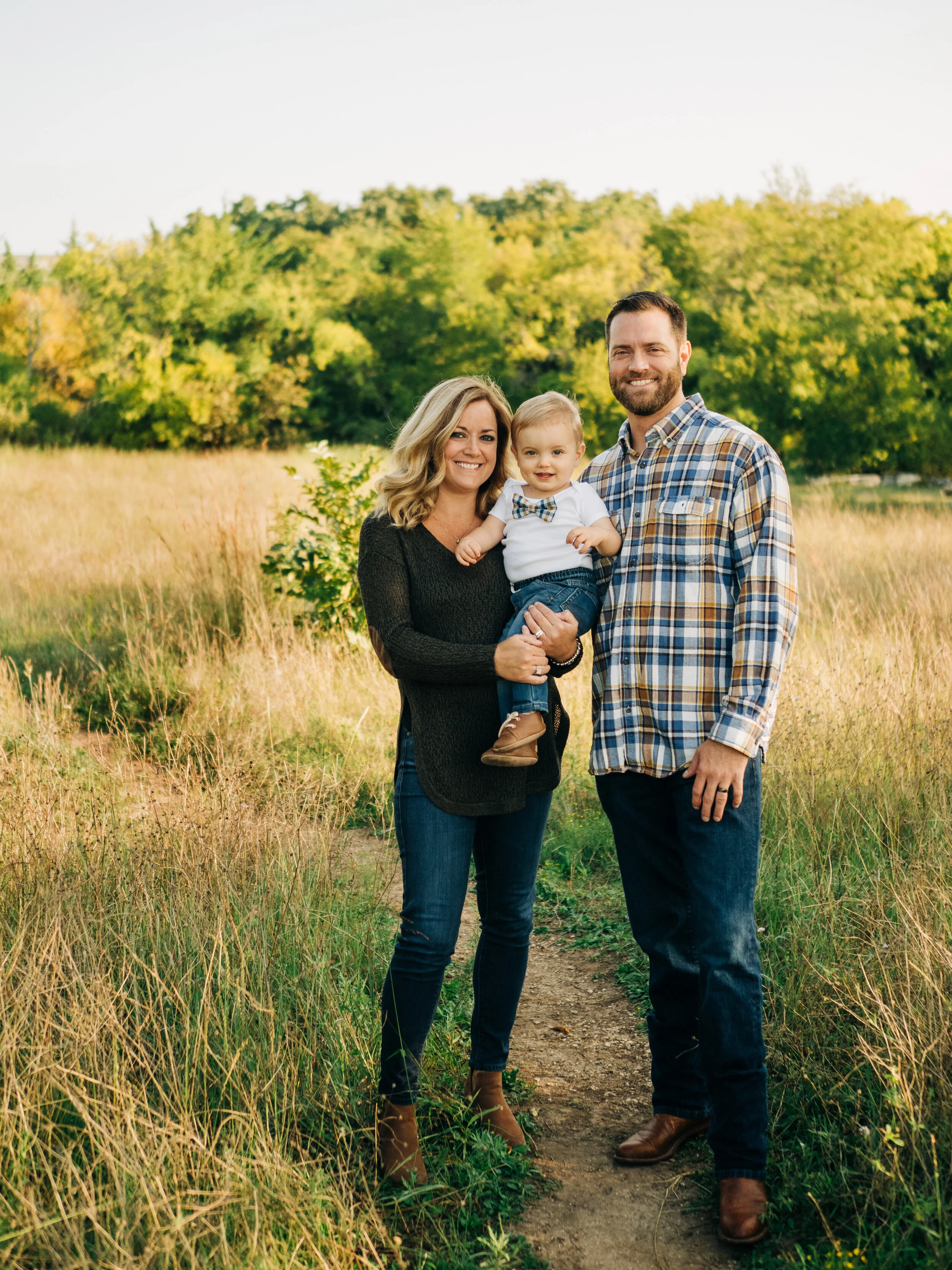Portrait of a family in Plano Texas