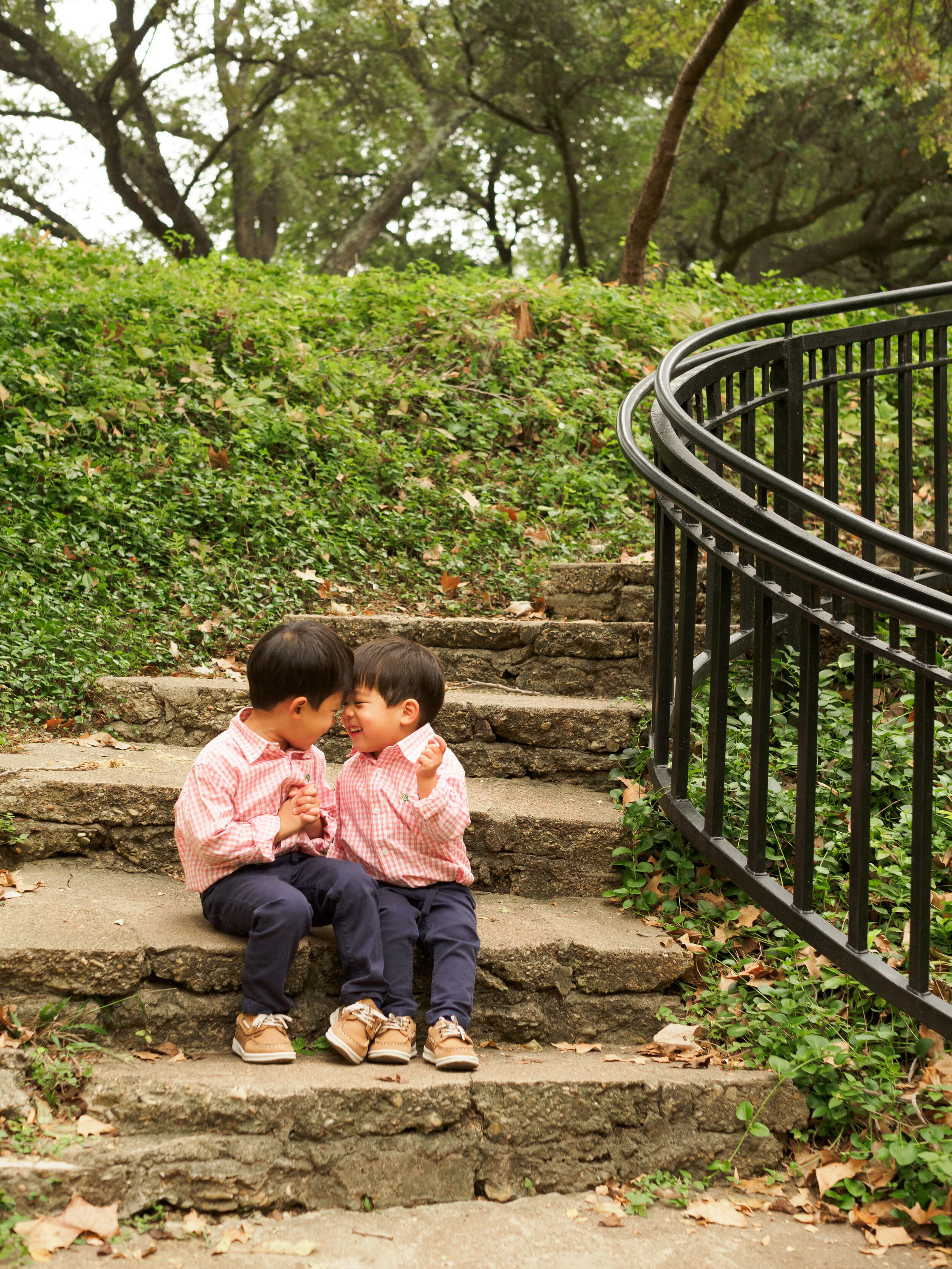 Portrait of a boys at Lakeside Park in Dallas