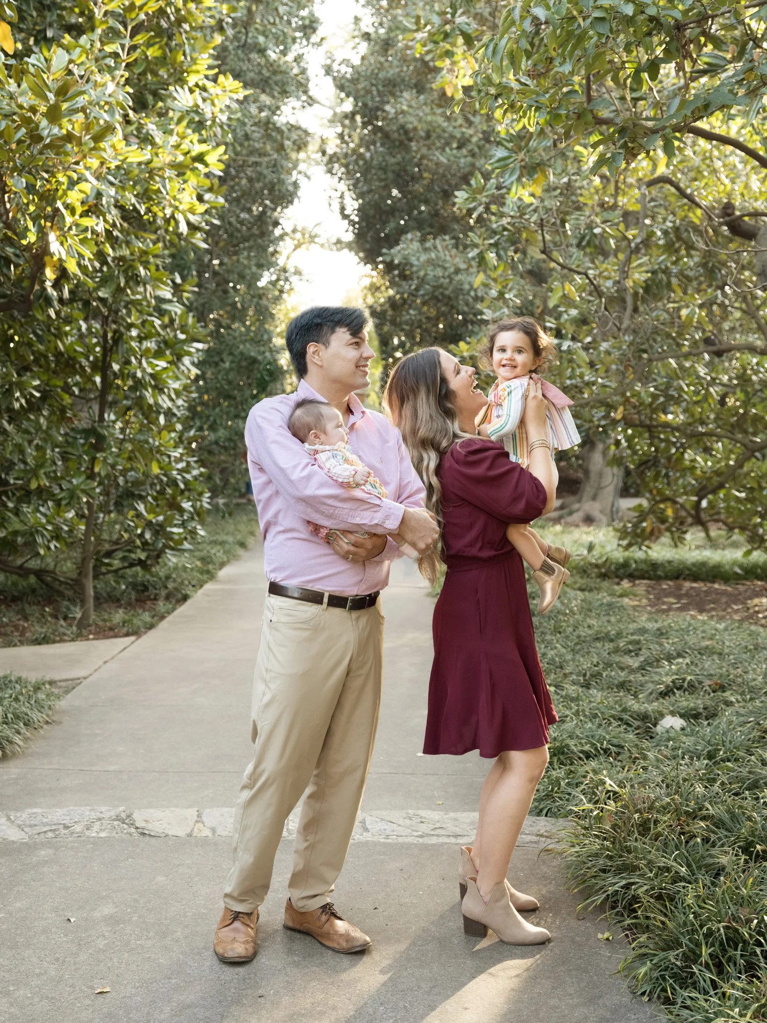 Portrait of a family at The Dallas Arboretum 3