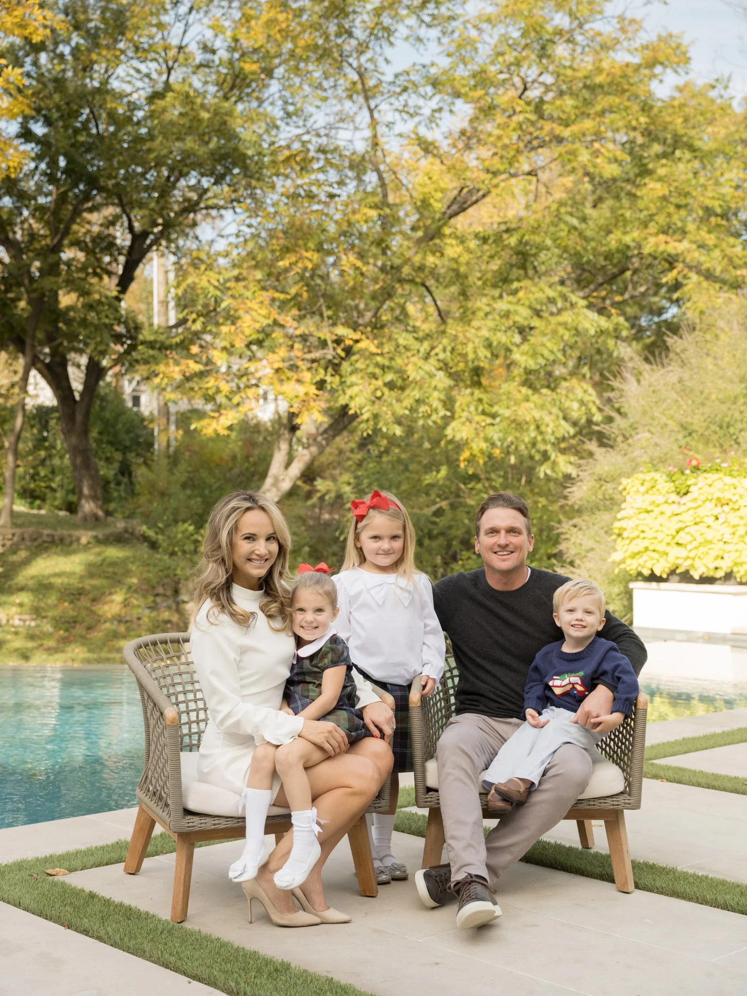 Portrait of a family at home 4