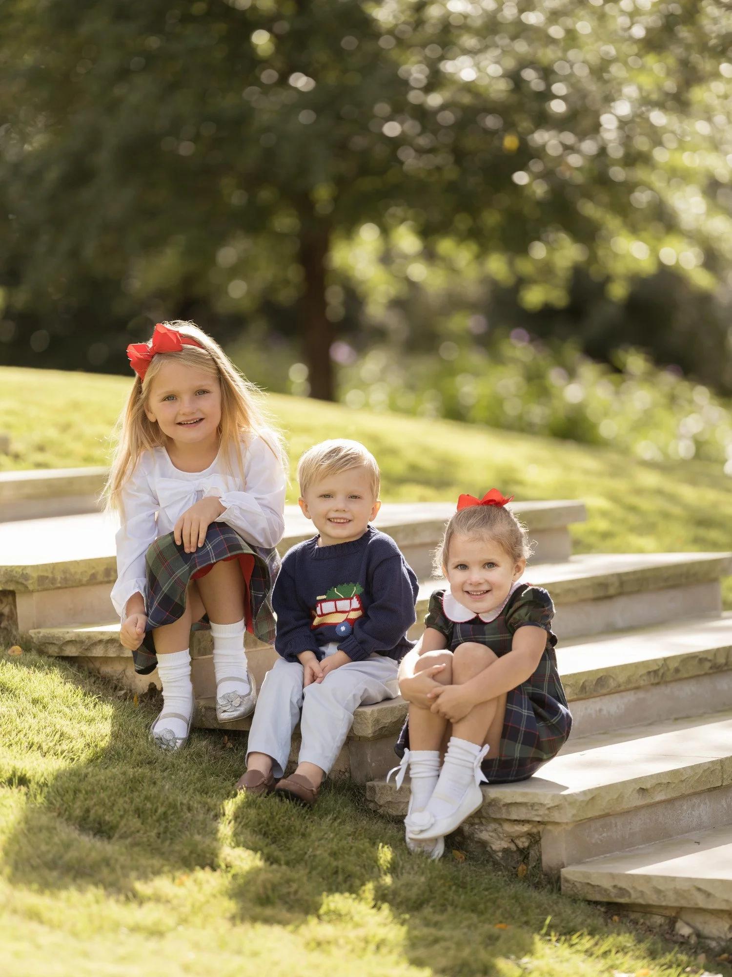 Portrait of siblings at home