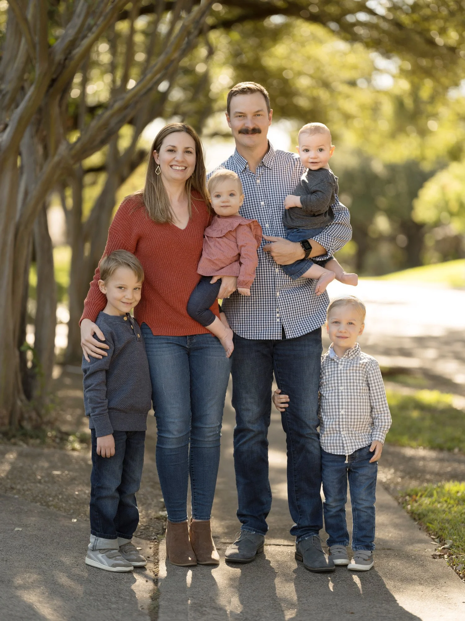 Portrait of a family at White Rock Lake 3