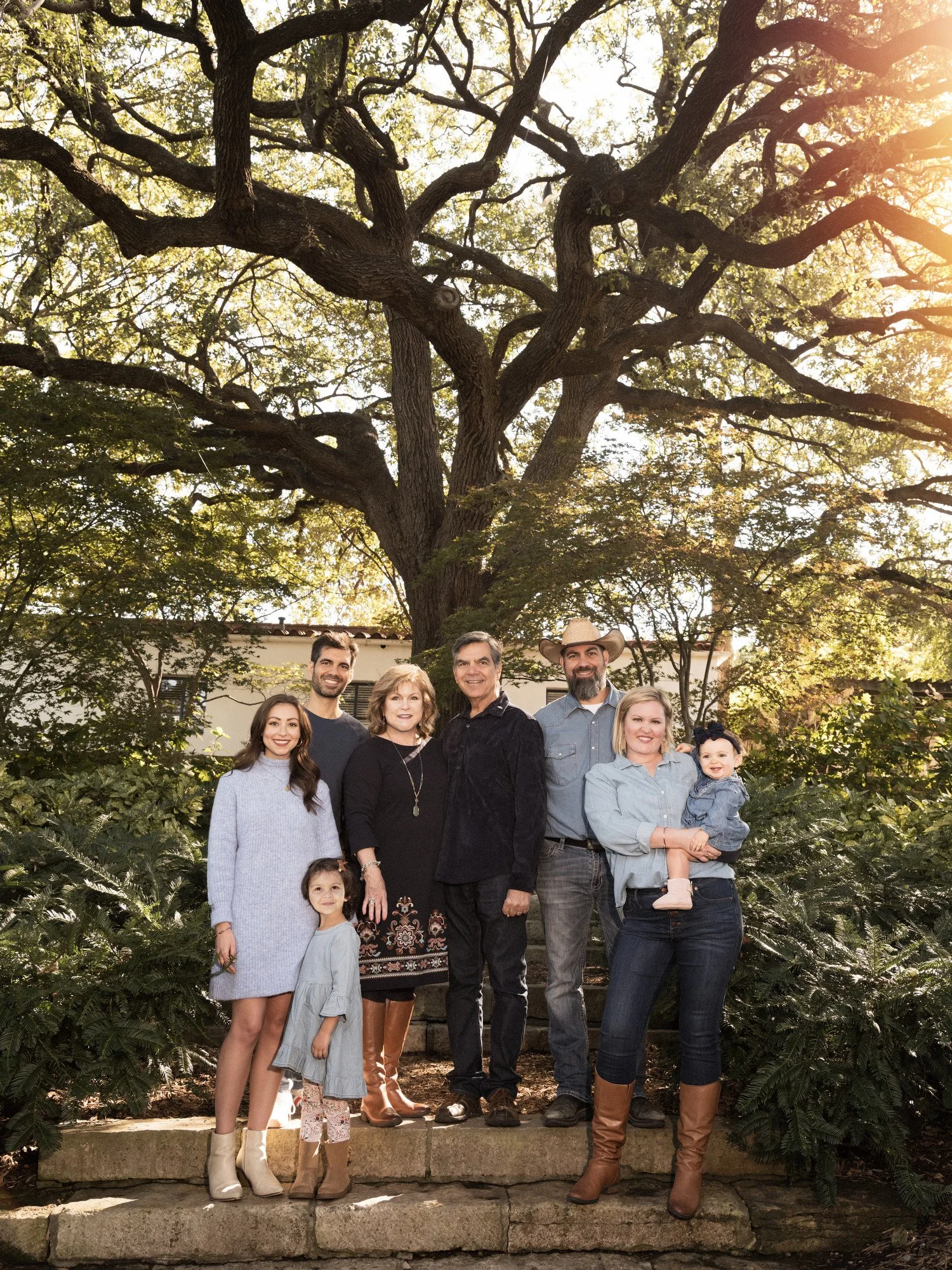Portrait of a family at The Dallas Arboretum 4