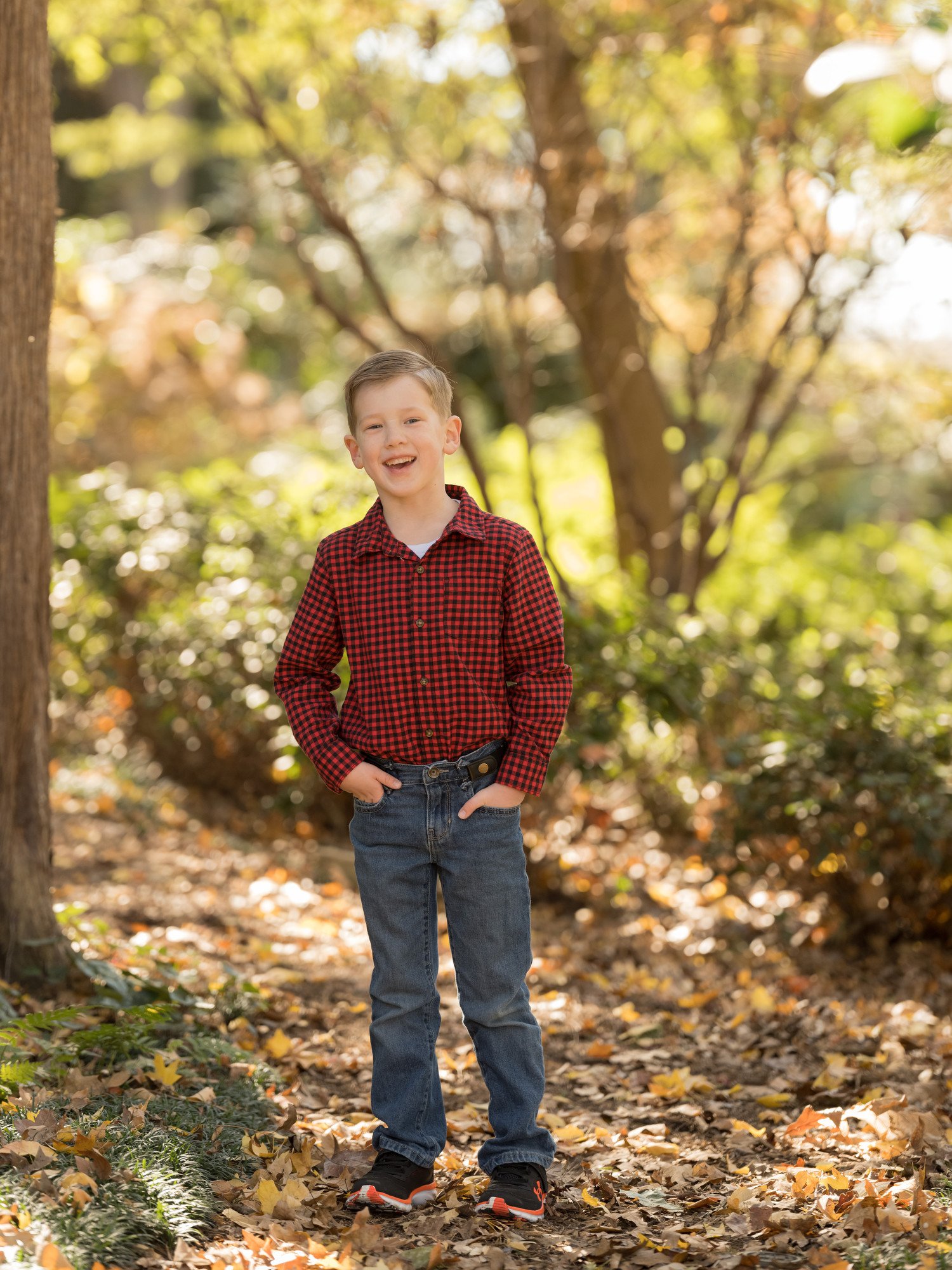 Portrait of a boy at The Dallas Arboretum 2
