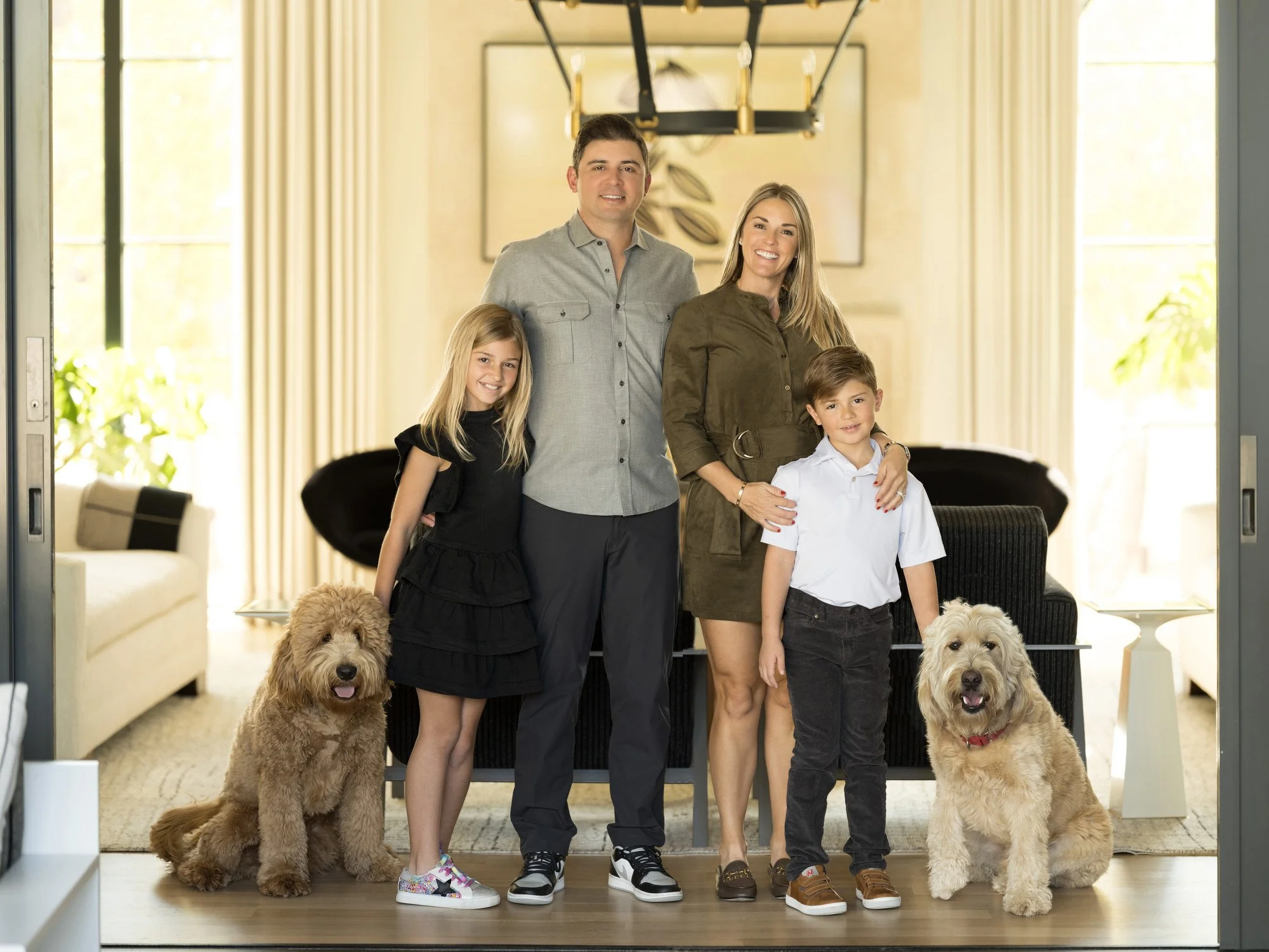 Portrait of a family at home 5