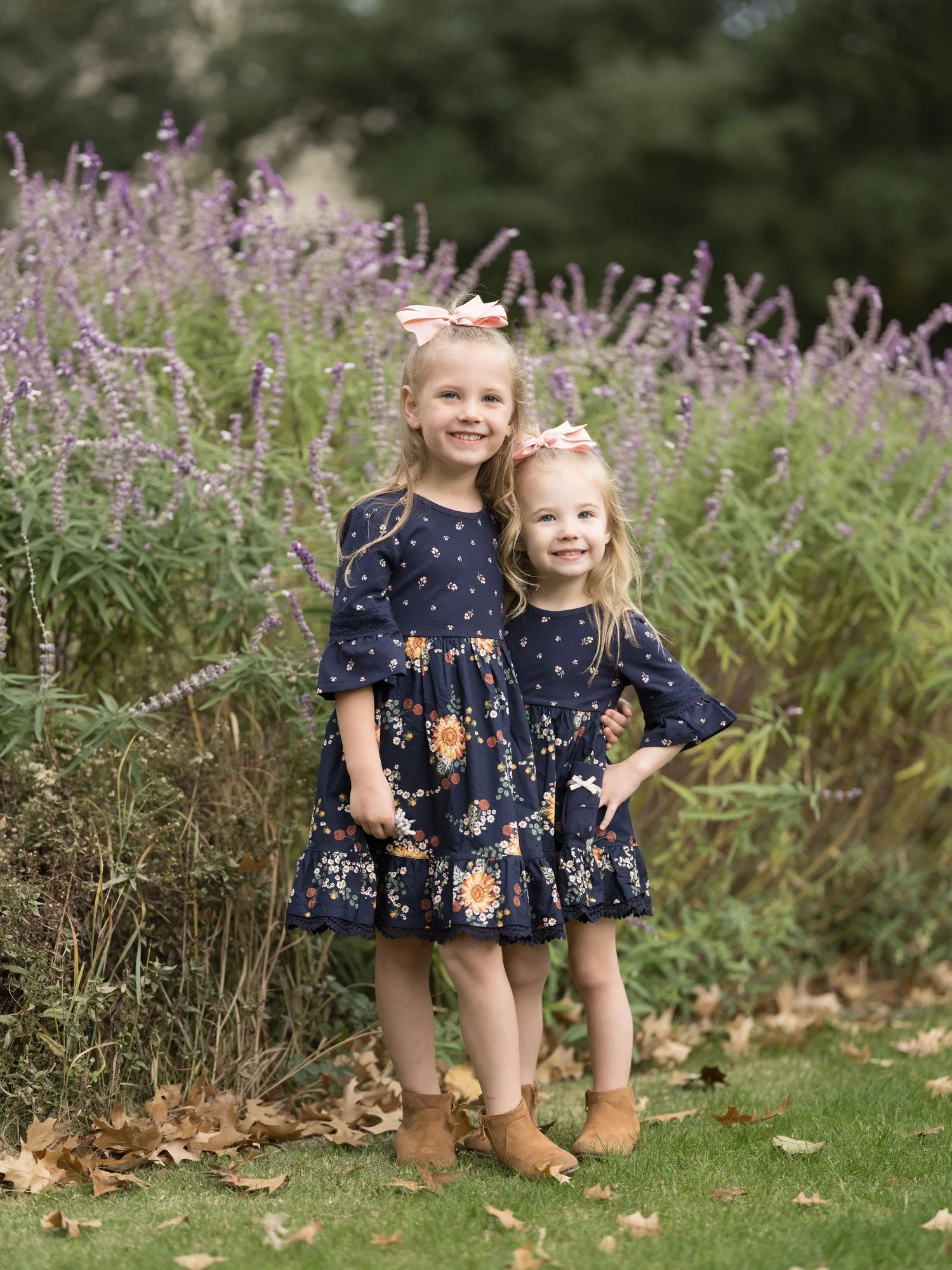 Portrait of siblings near The Arts District in Dallas