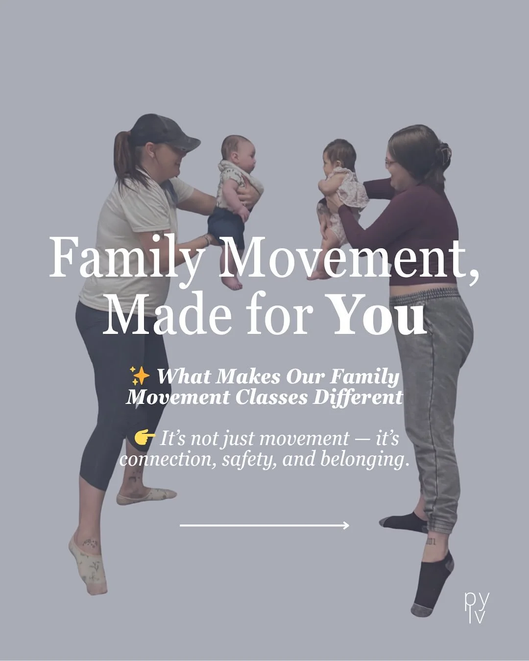 💛 Family Movement, Made for You
Our classes are designed with you and your family in mind:

✨ Trained teachers who support the caregiver&ndash;child connection
✨ Intentional classes grounded in infant and child development
✨ Small, safe classes that