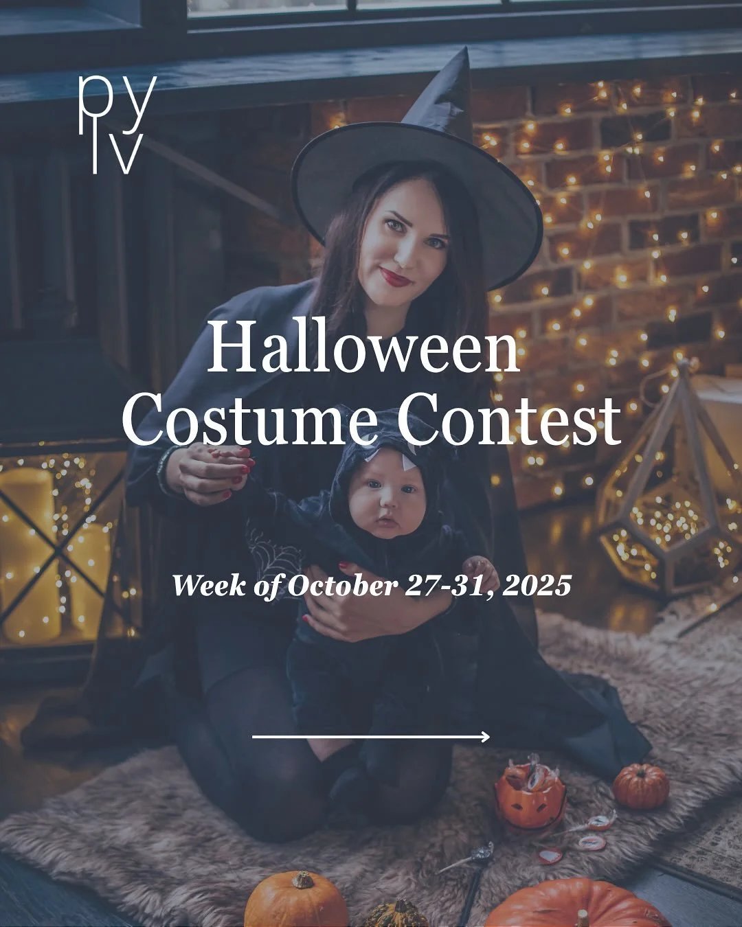 🎃 PYLV Costume Contest &ndash; All Week! 🎃

Show off your creativity from Oct 27&ndash;31! Wear your costume to class or a parent meetup, and let the fun begin! 👻

🗳️ Voting: Right here on our Instagram&mdash;make sure to like your favorites!

#p
