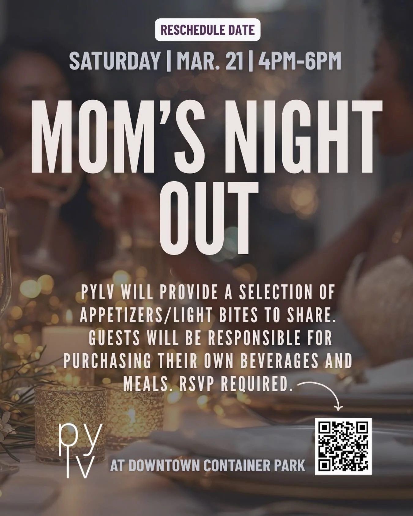 ✨💖 Moms Night Out Update! 💖✨

Thank you all so much for your understanding as we had to reschedule our Moms Night Out. We truly appreciate your flexibility! 💕

🗓 New Date: 3/21/26
We can&rsquo;t wait to see you there for a fun, relaxing, and well