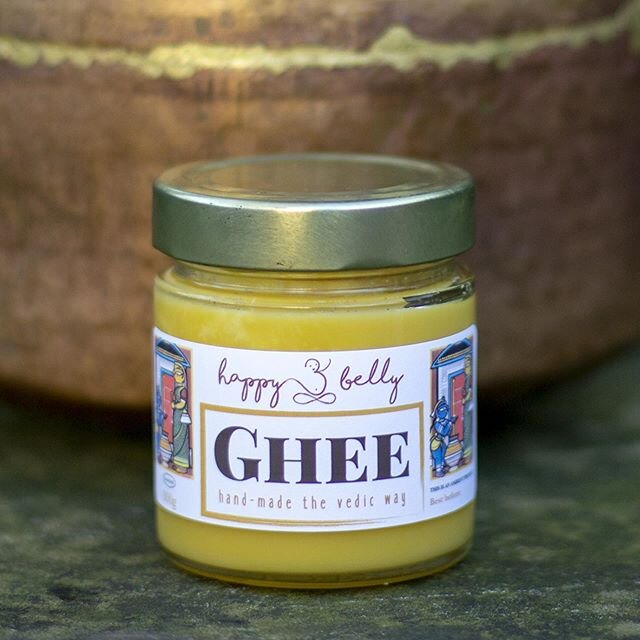 We are especially excited to introduce our newest member of the family: Ghee, hand-made the Vedic way.

This ancient clarified butter is regarded as a promoter of health, vitality and longevity in Ayurveda. Ghee is great for all kinds of cooking (roa
