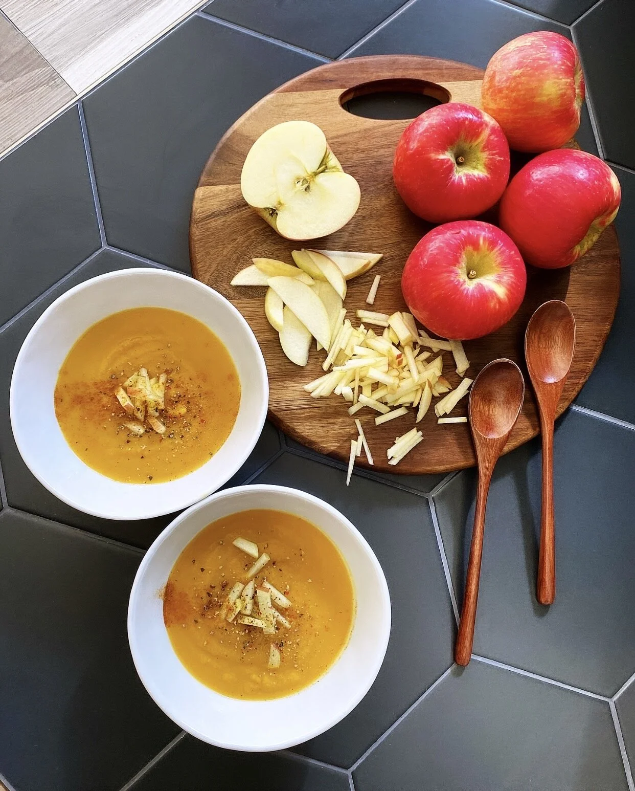 Butternut Squash Apple  Soup