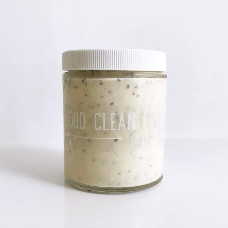 Peaches + Cream Chia Pudding