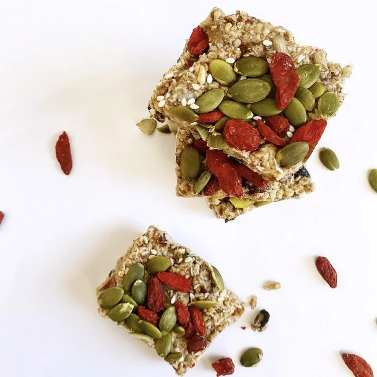 Seedy Tahini Freezer Bites