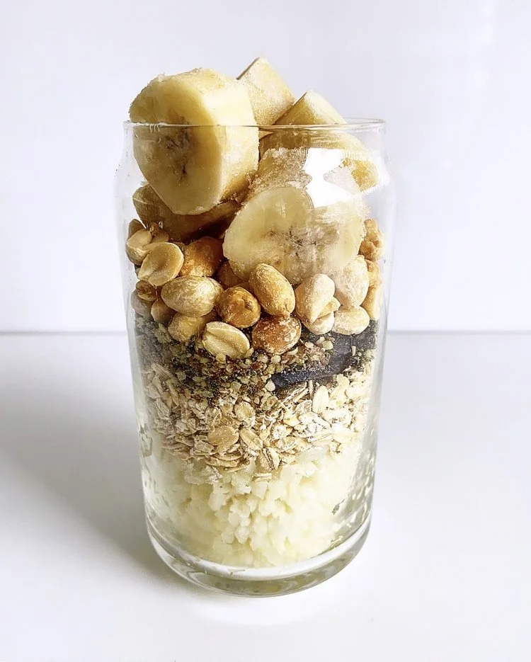 Peanut Butter Protein + Oats Smoothie