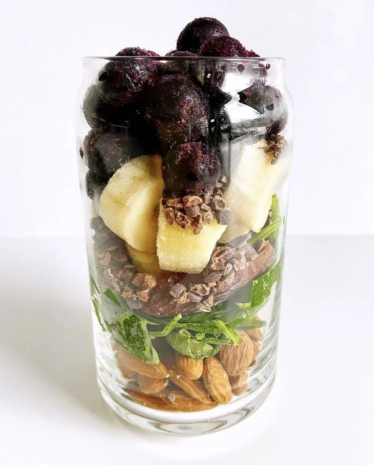 Blueberry + Chocolate Smoothie