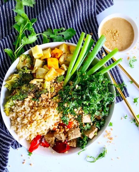 Peanut Broccoli Buddha Bowl