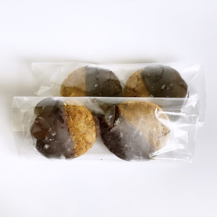 Raw PB Cookies Dipped in Divinity