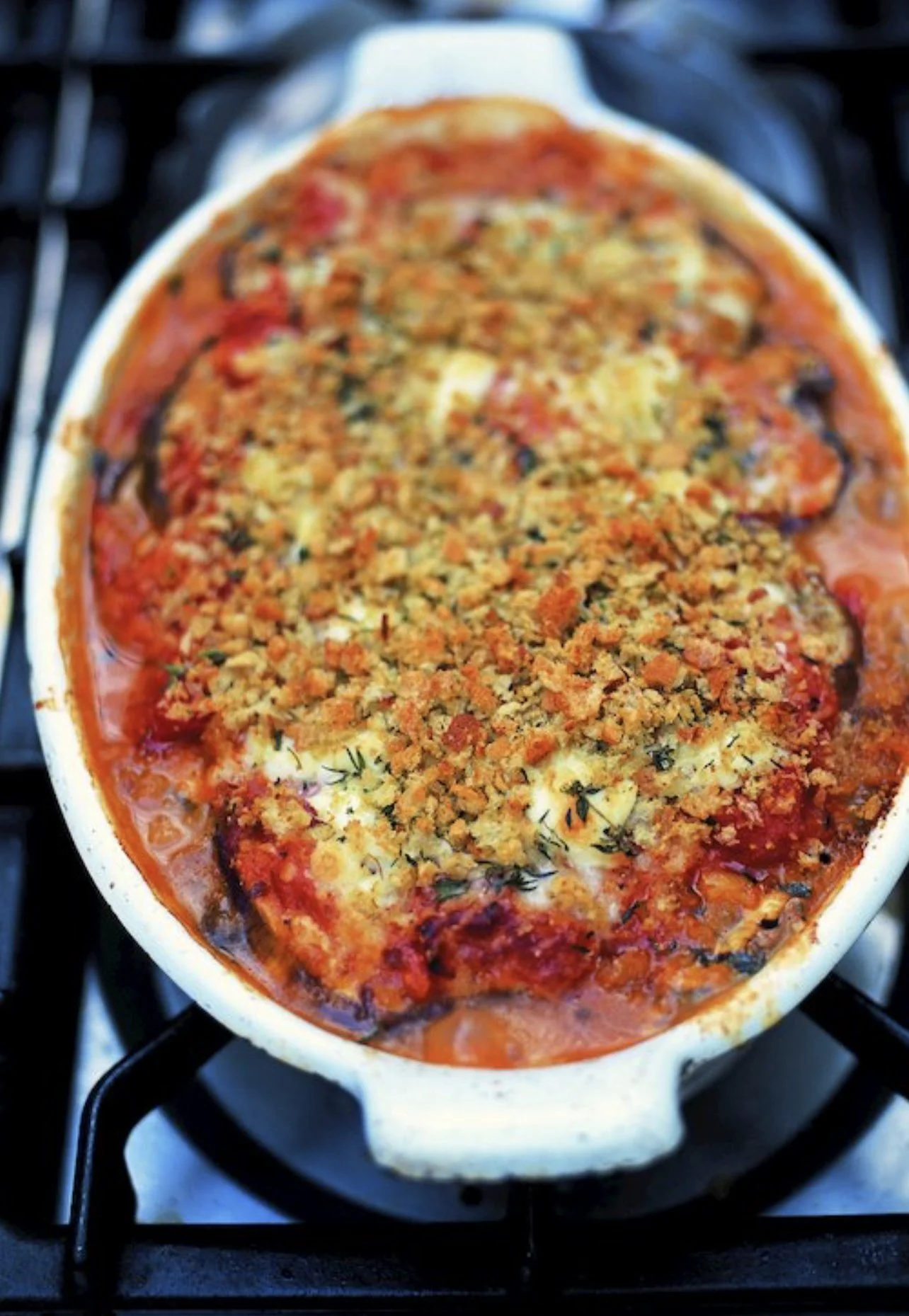Healthy Eggplant Parmesan 