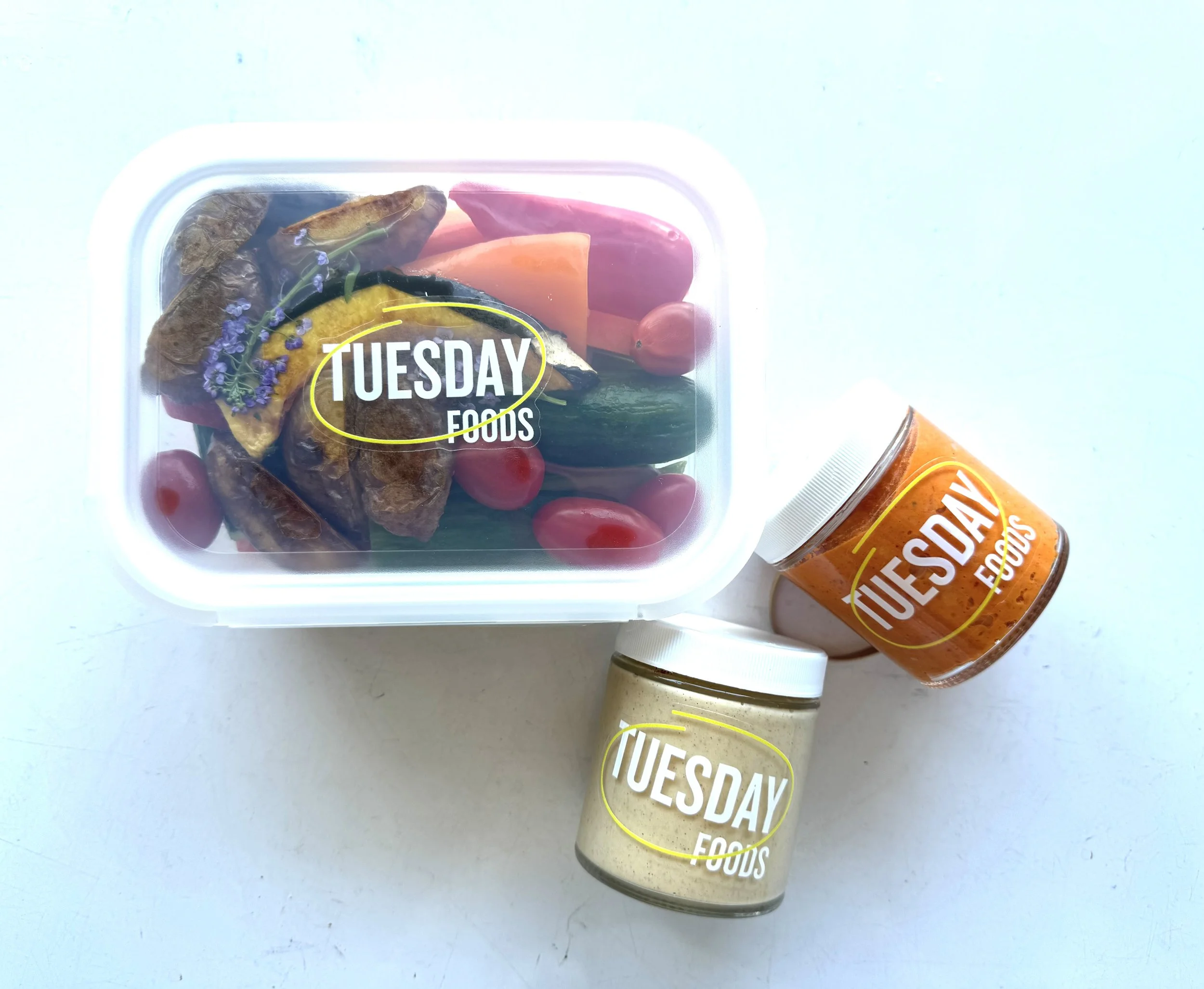 Veggies Romesco Dip + Bitchin Sauce