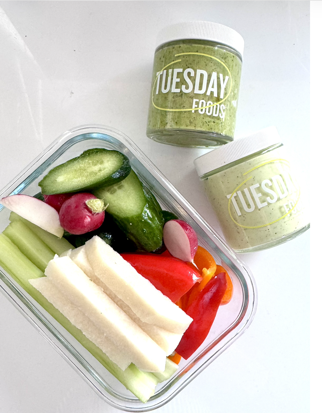 Green Goddess + Pesto Dips