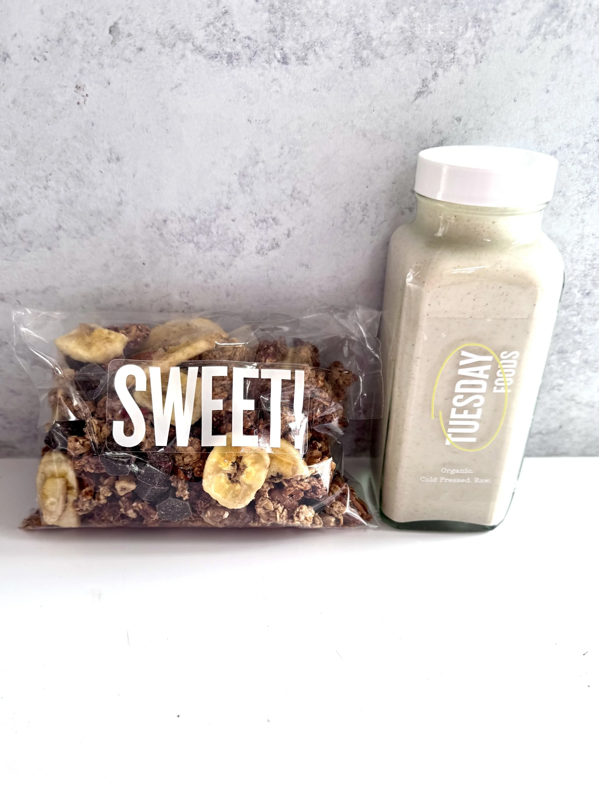 Banana Bread Granola + Cashew Mylk