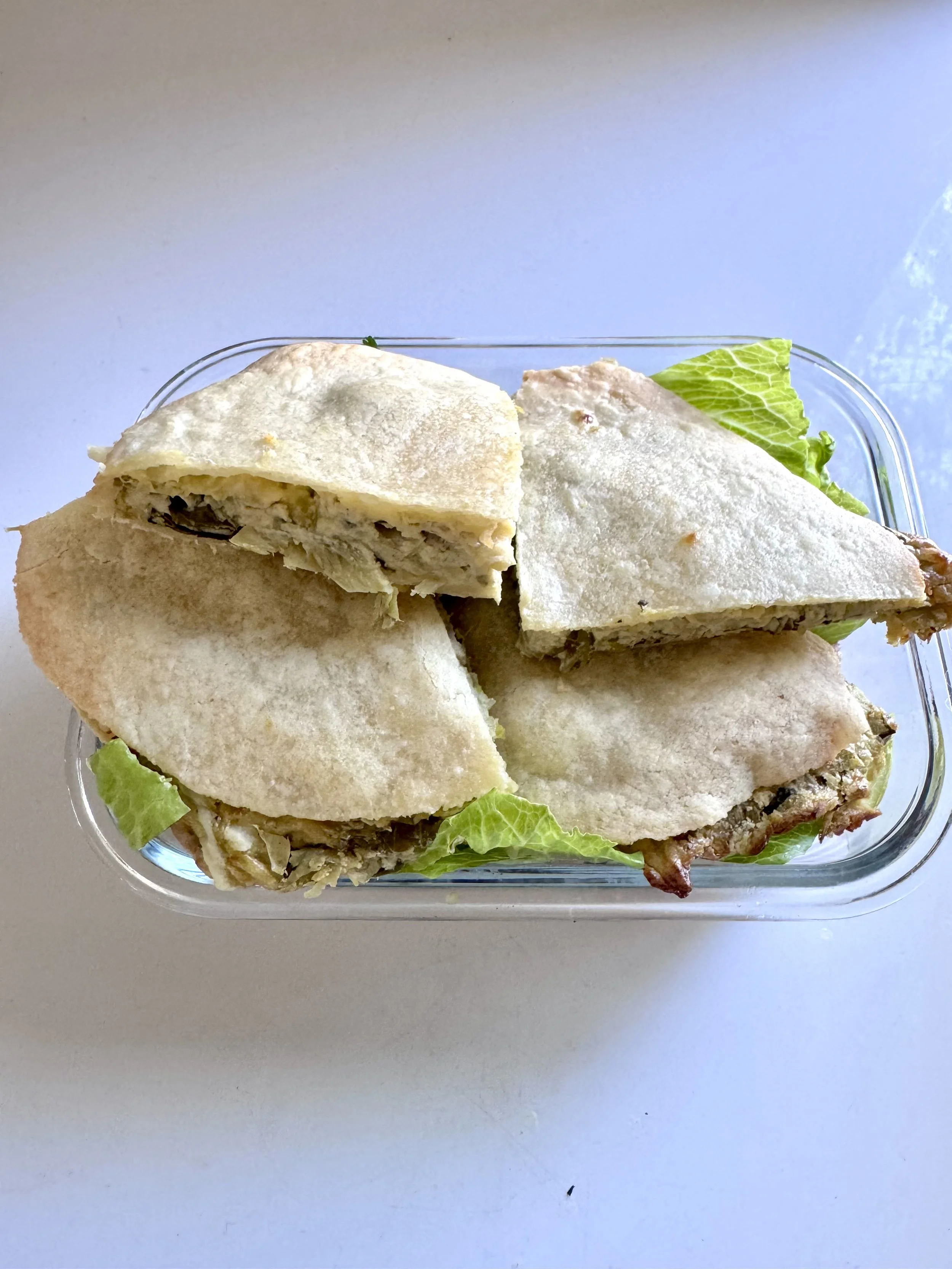 Kale Artichoke Quesadilla
