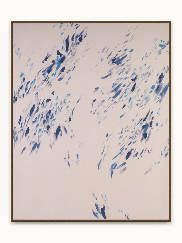 Blue Drifting Slowly Toward the Earth, 2025. 102 x 81.5 cm 