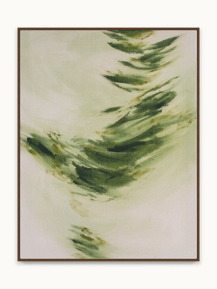 Green, Listening, 2026. 66.5 x 51 cm