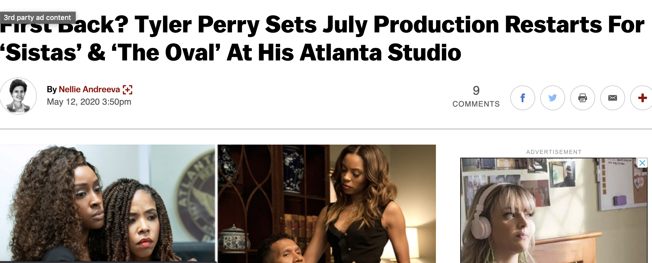 Novi Brown Goes Back As One Of First TV Shows During Pandemic