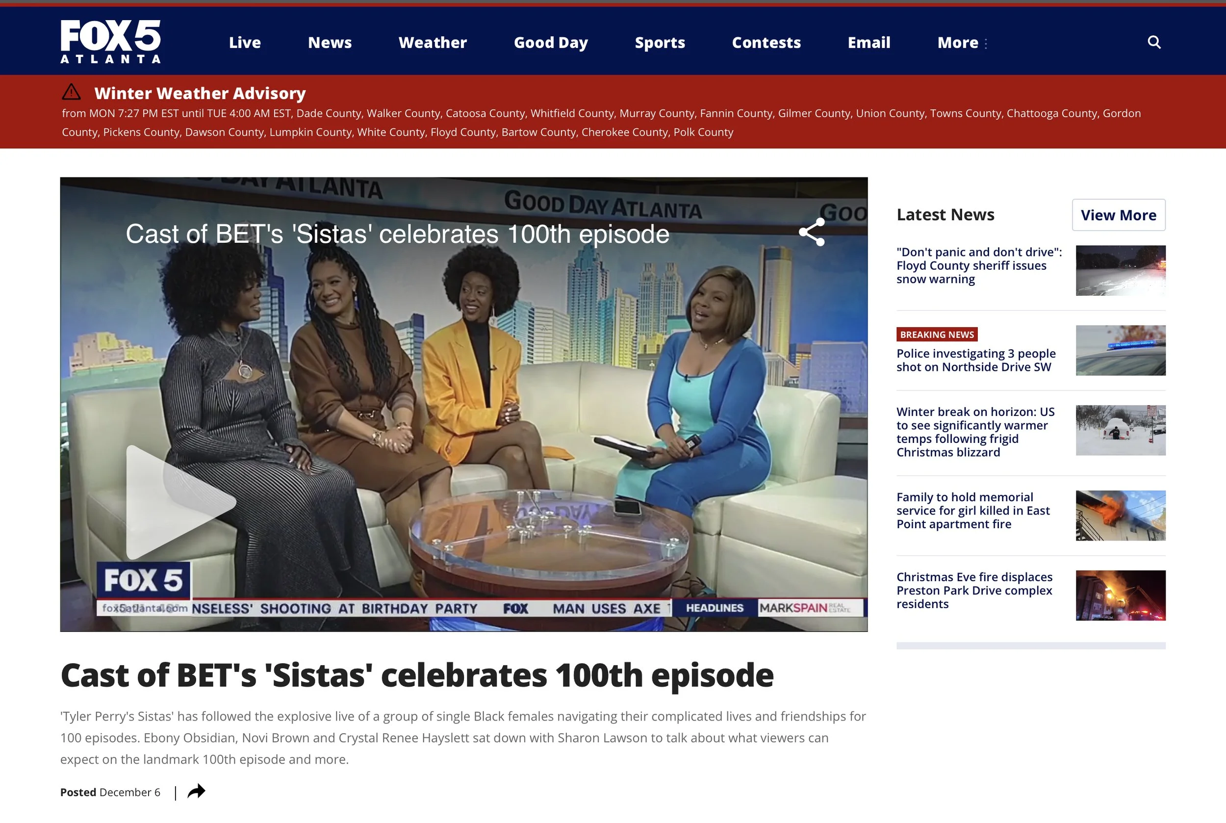 NOVI BROWN CELEBRATES 100 EPISODES OF SISTAS!! 