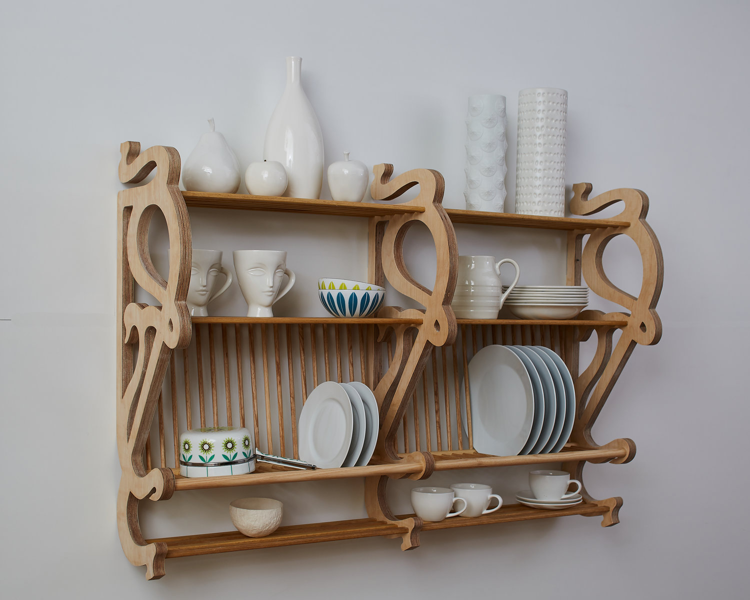 Art Nouveau Plate Rack — COSMO FRY : BEAUTIFUL RACKS & SHELVES