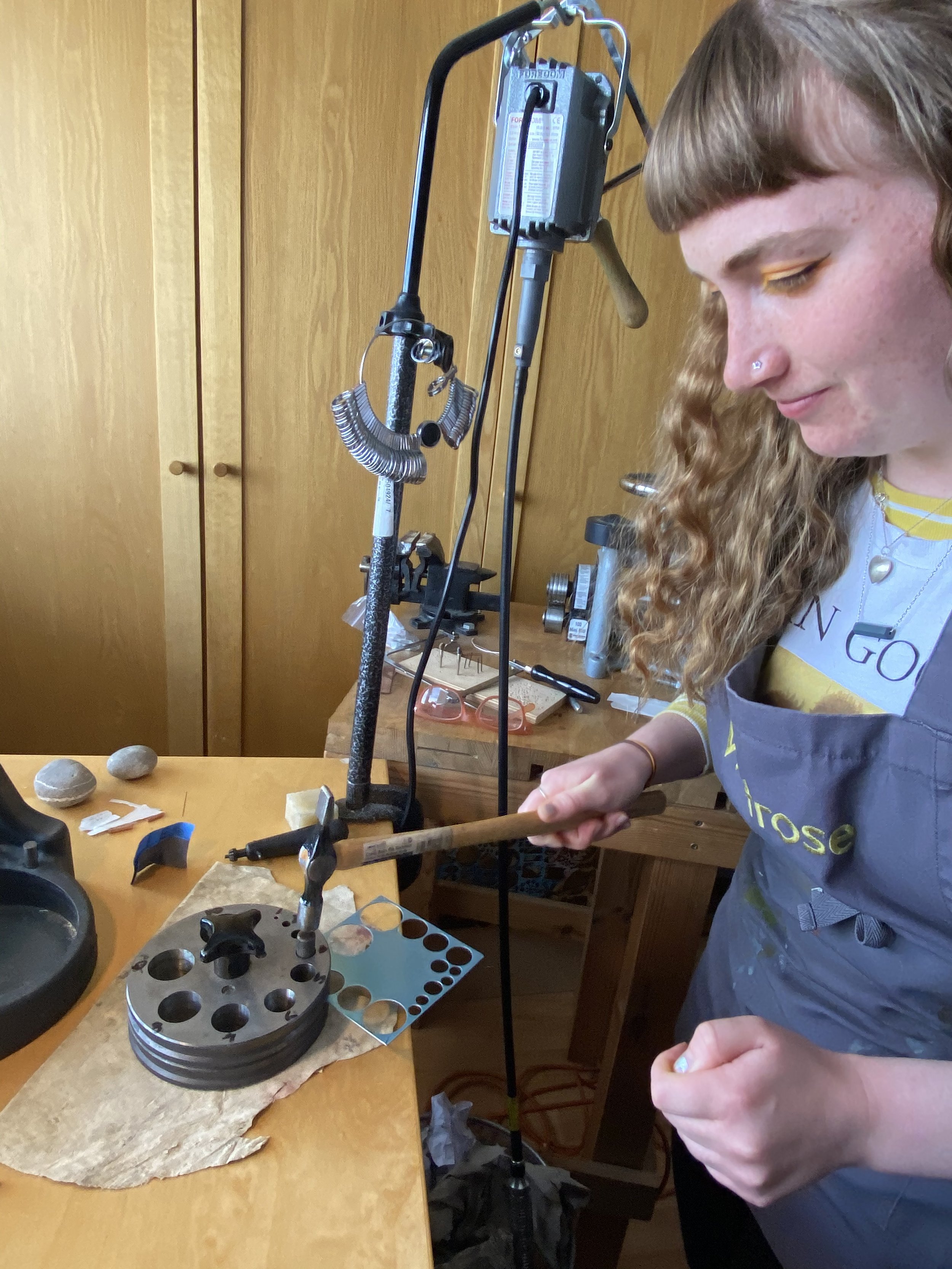 Textured earrings workshop