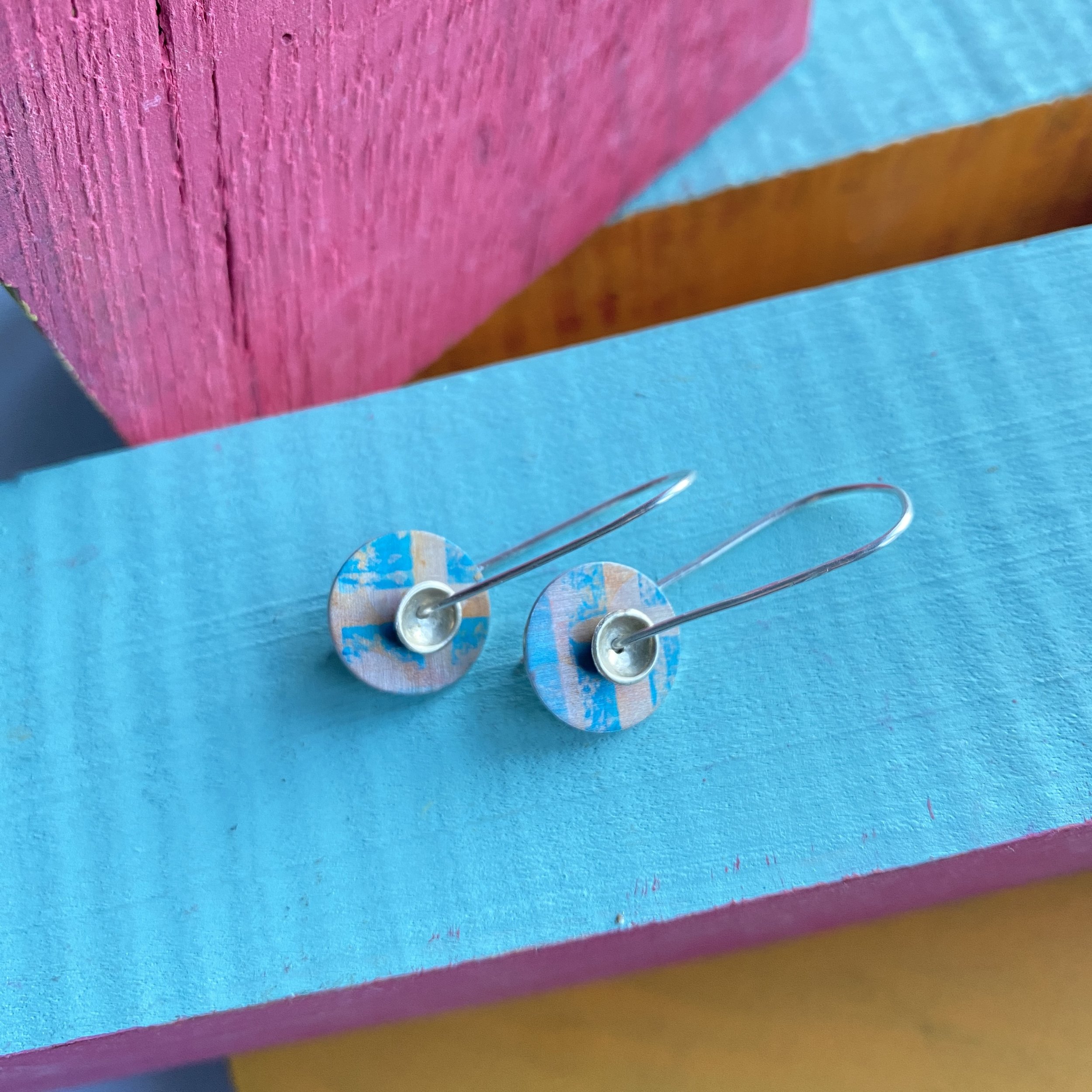 Silver/Aluminium Earrings- Medium