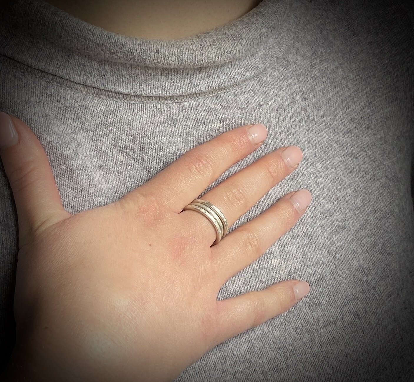 Textured Stacking Rings