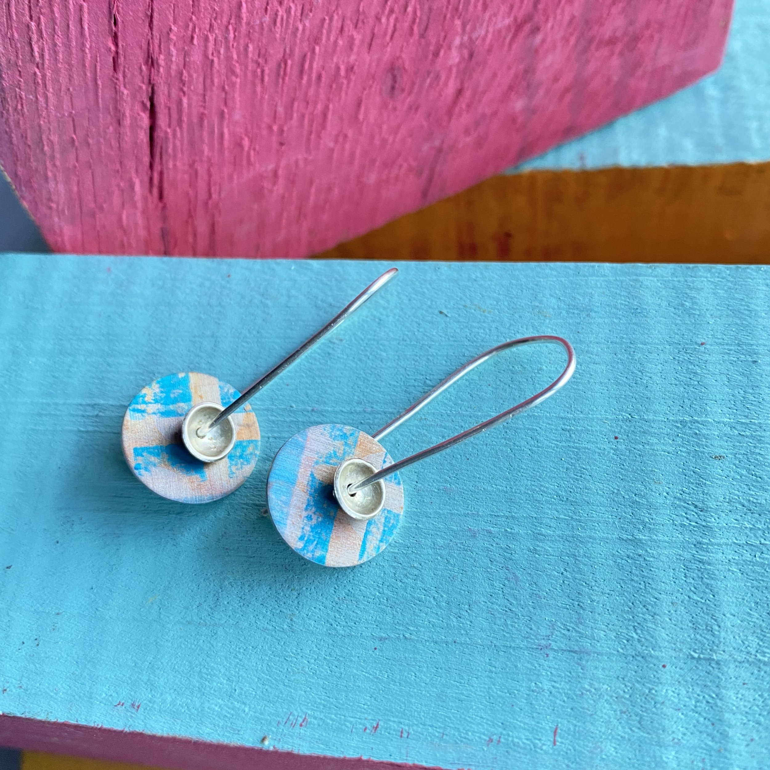 Silver/Aluminium Earrings- Medium