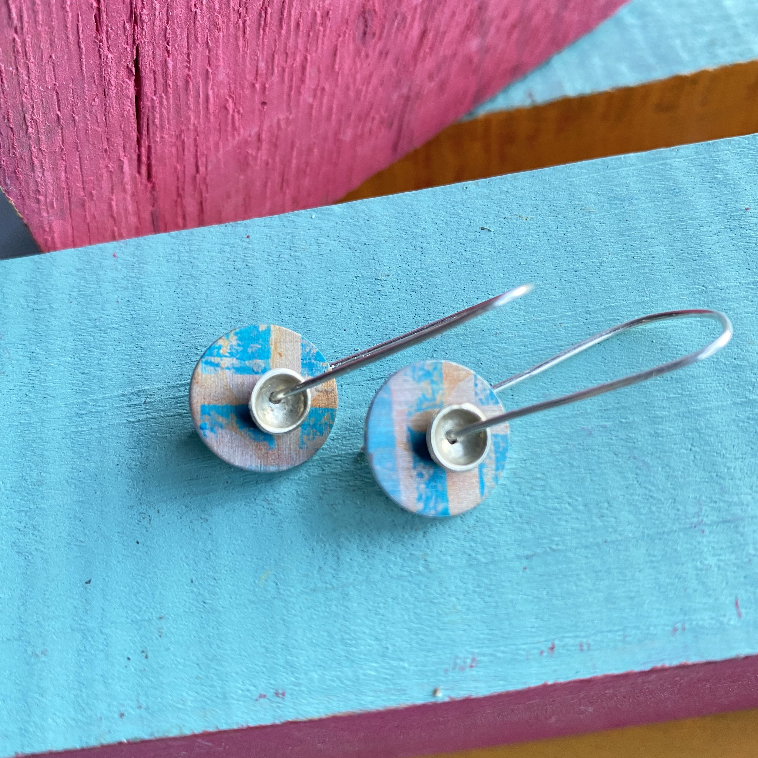 Silver/Aluminium Earrings- Medium
