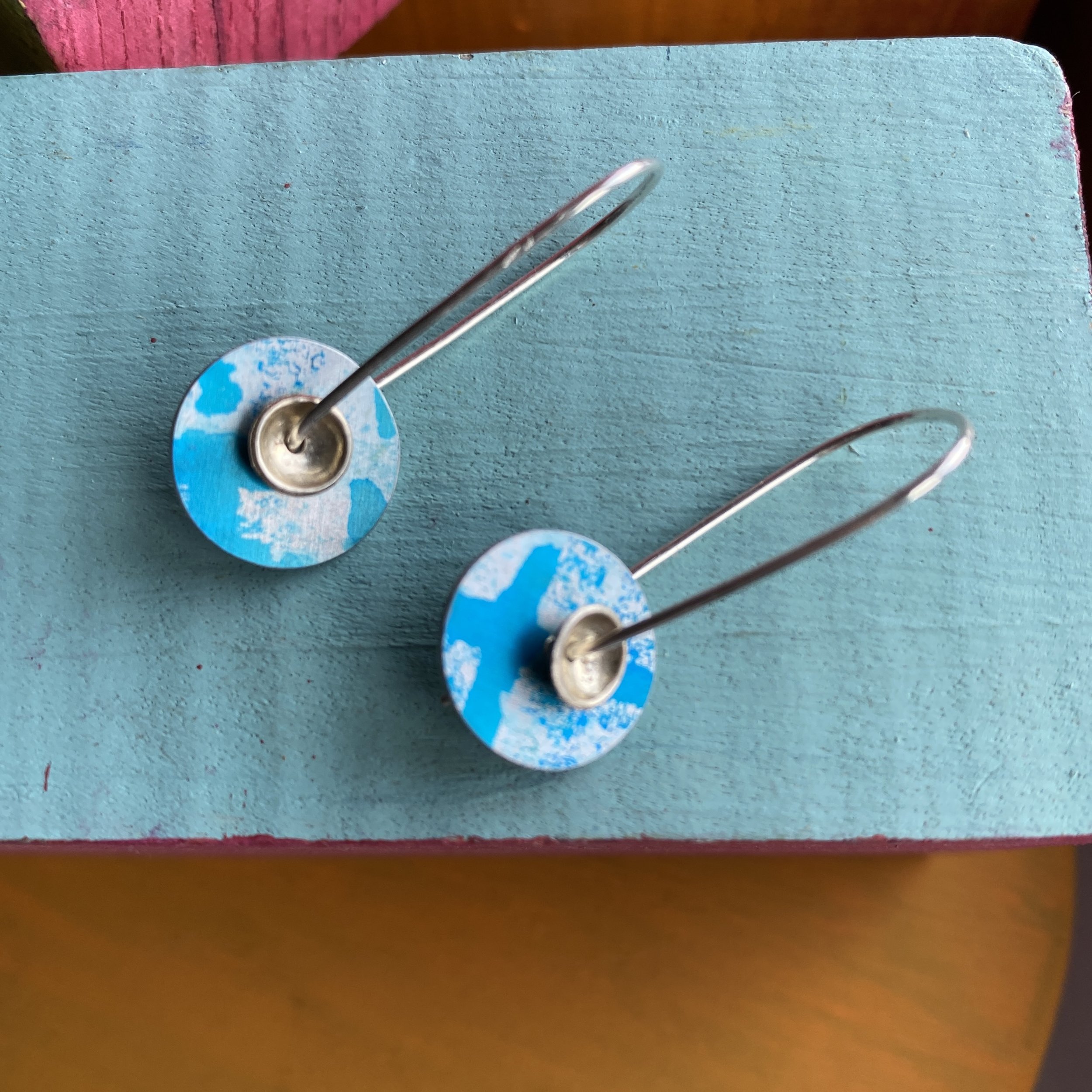Silver/Aluminium Earrings- Medium