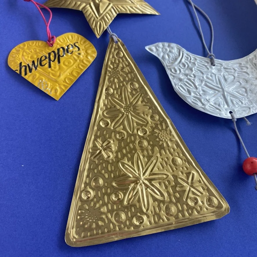 Embossed Metal Christmas Decorations Workshop- DEPOSIT: A Touch of Craft, Ossett Wednesday November 26 2025