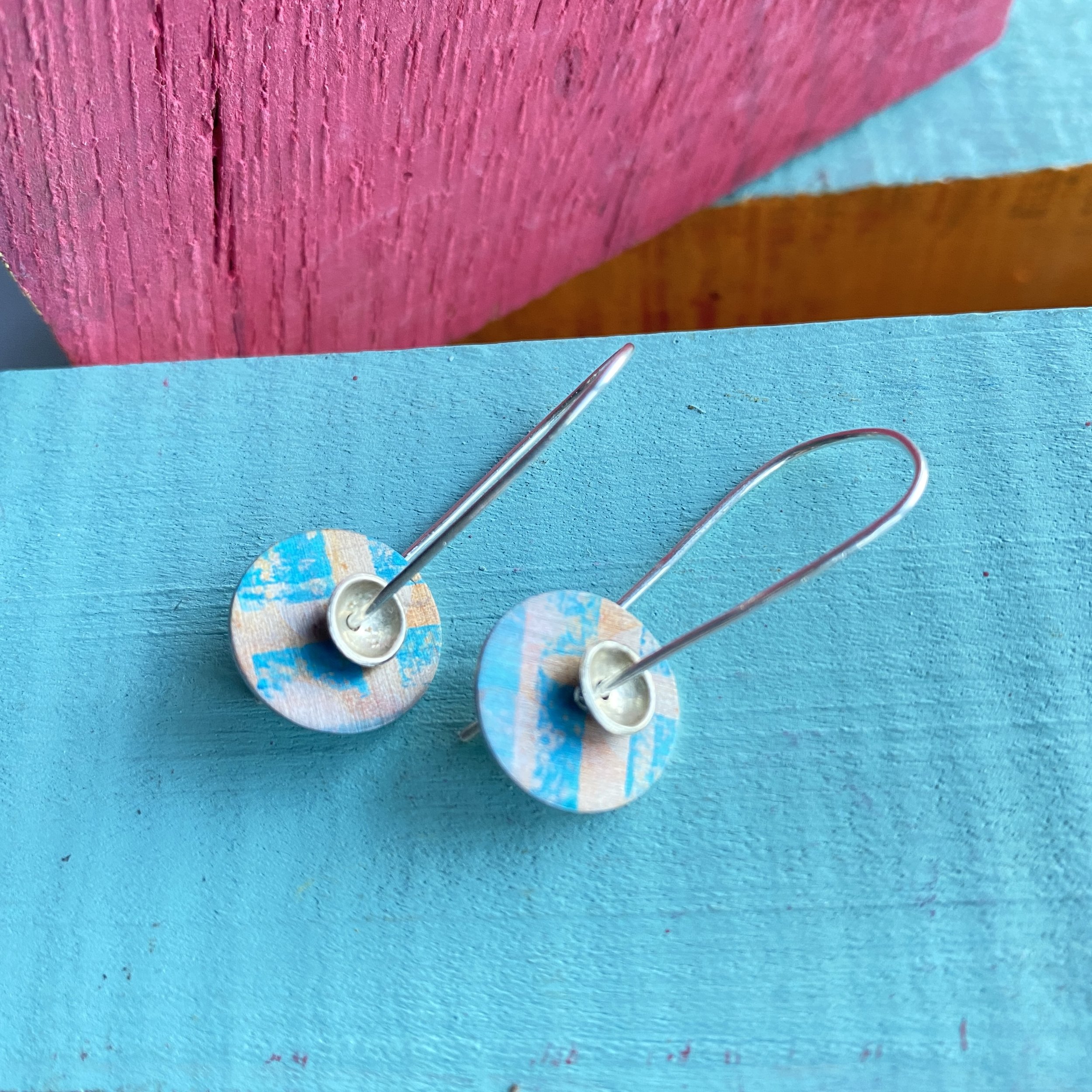 Silver/Aluminium Earrings- Medium
