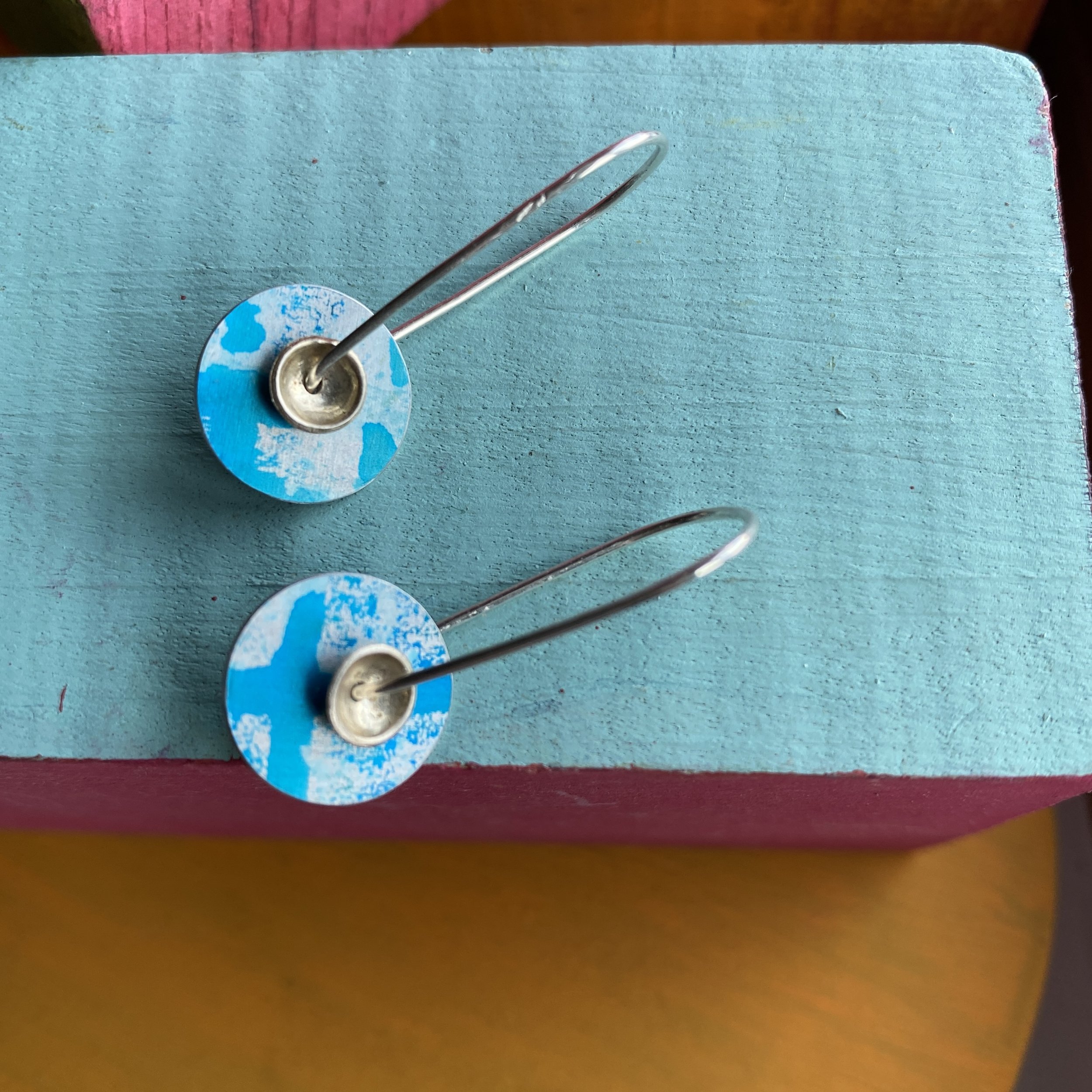 Silver/Aluminium Earrings- Medium