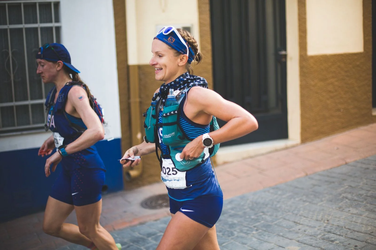 Running happy at the 2018 IAU Trail Running World Championship in Penyagalosa Spain. Image by Kirsten Kirsten Kortebein