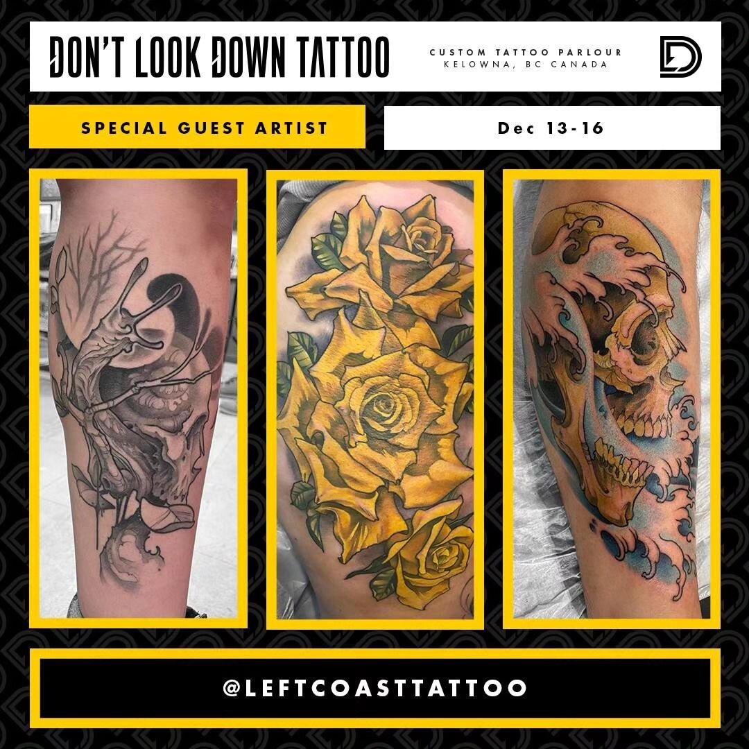 December's Deadly back to back guest artist's on the way ! 

Starting with ...
@leftcoasttattoo 13th&nbsp; -&nbsp; 16th&nbsp; 
So stoked to have the amazing Jeremiah come hang with us! He specializes in custom Japanese, Neo-Traditional and Illustrati